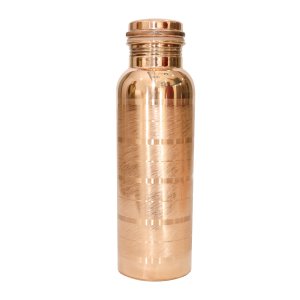 Plain copper bottles with two glass - home and decore beautiful Vibrant handmde object.