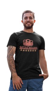 Kettle Bellion Round Neck Gym Tshirt (Black Tshirt) - Clothes for Gym Lovers - Suitable for Gym Going Person - Foremost Gifting Material for Your Friends and Close Ones