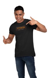 Bodybuilder, Fitness, No Pain, No Gain, Round Neck Gym Tshirt (Black Tshirt) - Clothes for Gym Lovers - Suitable for Gym Going Person - Foremost Gifting Material for Your Friends and Close Ones