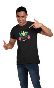 Stronger Than Yesterday, Round Neck Gym Tshirt (White Tshirt) - Clothes for Gym Lovers - Suitable for Gym Going Person - Foremost Gifting Material for Your Friends and Close Ones