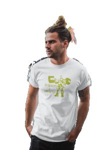 Hard Work & Dream Big (BG Green), Round Neck Gym Tshirt (White Tshirt) - Clothes for Gym Lovers - Suitable for Gym Going Person - Foremost Gifting Material for Your Friends and Close Ones