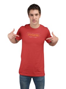 Bodybuilder Fitness, No Pain, No Gain, Round Neck Gym Tshirt (Red Tshirt) - Clothes for Gym Lovers - Suitable for Gym Going Person - Foremost Gifting Material for Your Friends and Close Ones