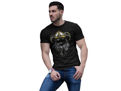 Pirate - Black - printed T-shirts -Abstract Funny thoughtful creative illustrations - Men's stylish clothing - Cool tees for boys