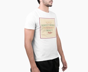 Perfect moment - White - printed T-shirts - Men's stylish clothing - Cool tees for boys
