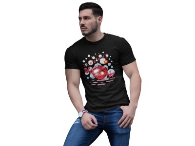 Innocent heart -round crew neck cotton tshirts for men