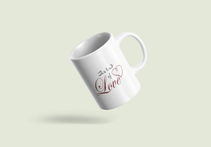 This king of love  - valentine themed printed ceramic white coffee and tea mugs/ cups