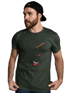 Triplets White Faced Emojis T-shirt (Green) - Clothes for Emoji Lovers -Foremost Gifting Material for Your Friends and Close Ones