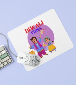 Diwali Vibes Mouse Pad - Cherishing Father-Daughter Moments
