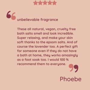 Natural Rose Lavender Bath Salts