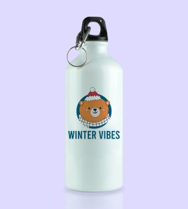 Winter Vibes Bear Tribe: Unique Winter Designer Sipper Bottle by (brand) Unique Gift For Boys Girls