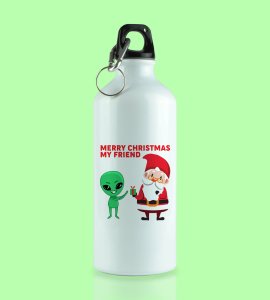 Cute Santa With Alien: Cutest Designed Sipper Bottle by (brand) Best Gift For Kids