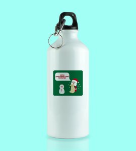 Prankster Santa: Funny Designer Sipper Bottle by (brand) Perfect Gift For Secret Santa