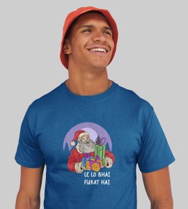 Take Your Gift: Best Printed T-shirt (Blue) Unique Gift For Secret Santa