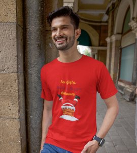 Big Chimney Bigger Gifts: Revamp your Joy with(Red) Cutest Santa T-shirt, Best Gift For Boys Girls