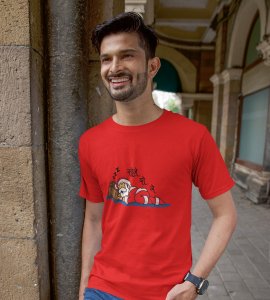 Let Me Sleep: Cute Printed T-shirt For Christmas (Red) Best Gift For Boys Girls