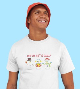 Small Gift : Unique Printed T-shirt (White) Best Gifts For Secret Santa