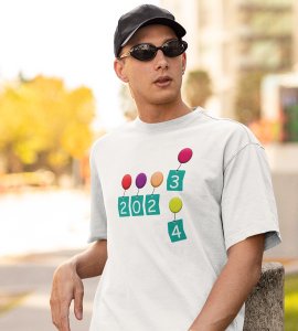 2023 Gone 2024 Came : Most Uniquely Printed T-shirt (White) Best Gift For Boys Girls