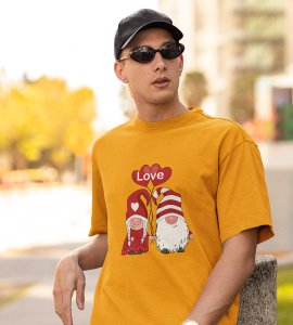 Lover Elves: Best Christmas T-shirt (Yellow) - Ideal for Staying Refreshed Gift for Husband Wife Love Boy Girl."