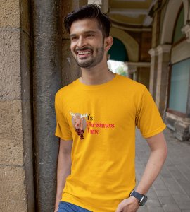 Its Christmas Time : Unique Printed T-shirt (Yellow) Best Gift For Boys Girls
