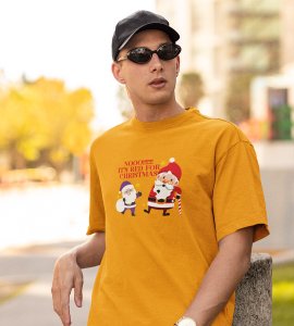 No Purple Its Red : Funniest Printed T-shirt Ever (Yellow) Unique Gift For Secret Santa