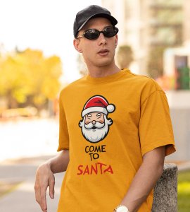 Come To Santa : Cutest Printed T-shirt (Yellow) Best Gift For Kids