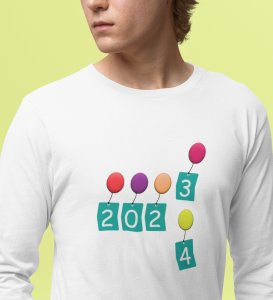 New Year New Arrival: Best DesignedFull Sleeve T-shirt White Perfect Gift For Boys Girls