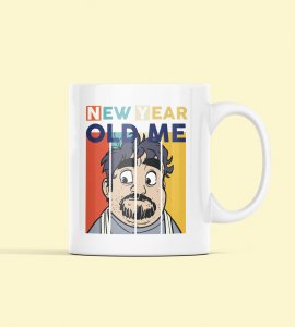New Year Old Me, Men's Printed Sublimated Coffee Mugs