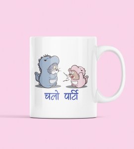 Let's Party, Graphic Printed Sublimated Coffee Mugs