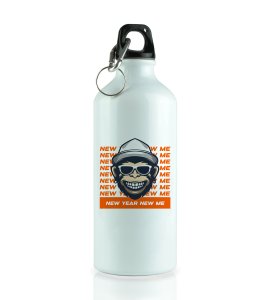 Moneky's New Year, New Year Printed Aluminium Water Bottle