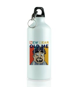 New Year Has Come, New Year Printed Aluminium Water Bottle