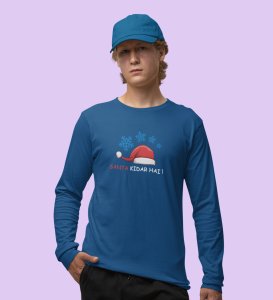 Where Did Santa Go?: Best DesignerFull Sleeve T-shirt Blue Best Gift For Boys Girls