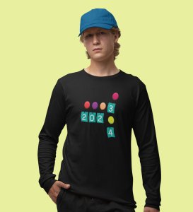 New Year New Arrival: Best DesignedFull Sleeve T-shirt Black Perfect Gift For Boys Girls