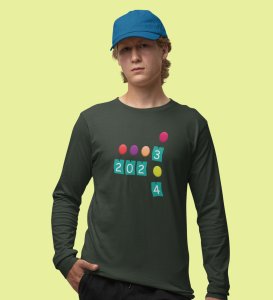 New Year New Arrival: Best DesignedFull Sleeve T-shirt Green Perfect Gift For Boys Girls
