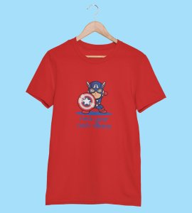 Let's Party Red Graphic Printed T-shirt For Mens Boys