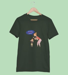 Go Enjoy Your Party GreenPrinted T-shirt For Mens On New Year Theme