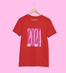 Monkey's New Year Red New Year Printed T-shirt For Mens