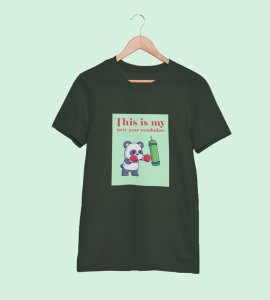 New Year New Resolution Green Men Printed T-shirt For Mens Boys