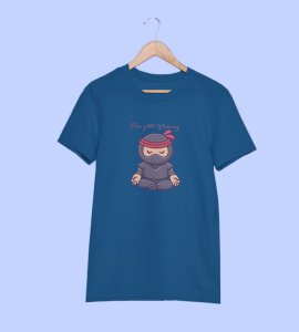 Keep Calm Blue New Year Printed T-shirt For Mens