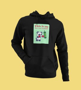 New Year New Resolution,  Black Men Printed Hoodies For Mens Boys