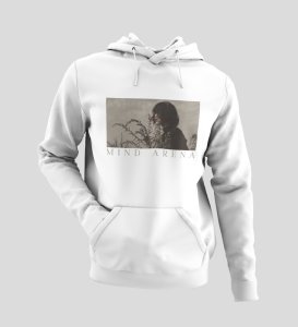 Astigmatism,White Bold Impressions: Front Printed Men's Oversized Hoodie - City Style Defined