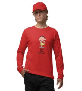 Self-Love : Printed (red) Full Sleeve T-Shirt For Singles
(red) Full Sleeve T-Shirt For Singles With Print
