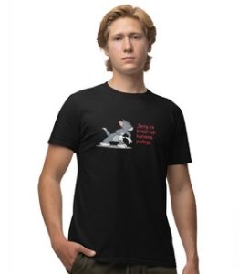 Jerry Is In Danger: (black) T-Shirt For Singles