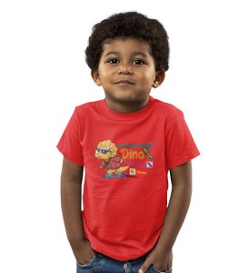 Dino Skater, Printed Cotton Tshirt for Boys