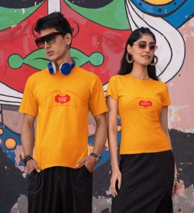 Mr/Mrs Printed Couple (Yellow) T-shirts