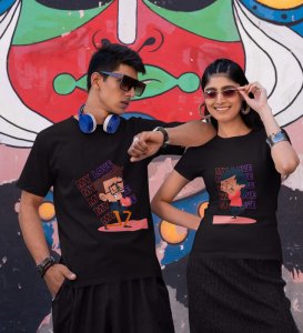 You Are My Love Printed (Black) T-shirts For Couples