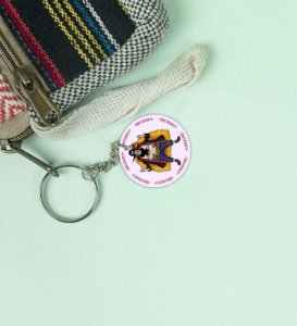 The Menacing Blackbeard Master of the Seas Anime Printed Round Keychains Pack of 2