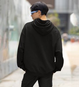 Keen Eye Master Strategist Cotton Black Hoodie for Men