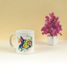 Fly Free Floral Printed Coffee Mug 250ml